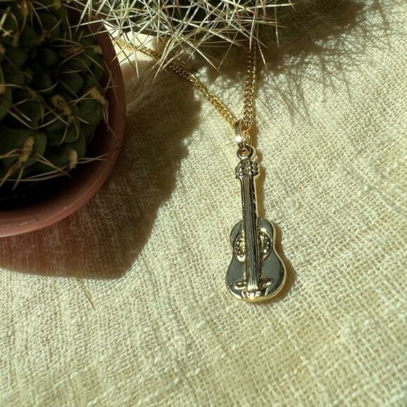 14k real gold cello pendant perfect gift cello real charm - Picture 1 of 5